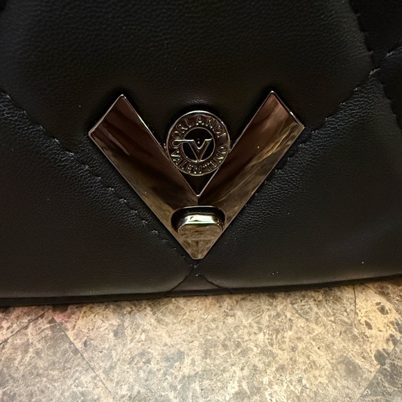 NWT Valentino Orlandi Vegan Leather Black Bag - Picture 2 of 7
